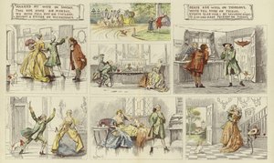 Vers om ekteskap fra The Graphic Christmas Number (fargegravering)