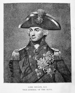 Viseadmiral Horatio Nelson (1758–1805) av English School