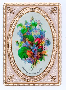 Viktoriansk julekort, ca. 1880 av English School