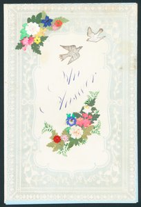 Viktorianische Valentinskarte