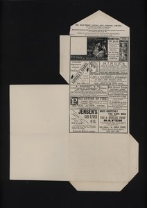 Viktoriansk halvpenny postpapir (litho) av English School