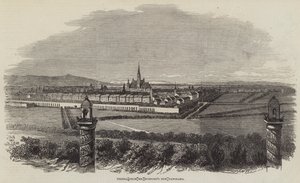 Wien, fra Mr Burfords nye panorama (gravering) av English School