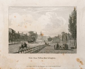 Utsikt fra Pullins Row, Islington av English School