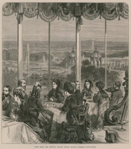 Utsikt fra Crystal Palace Grand Saloon sommerspisestue av English School