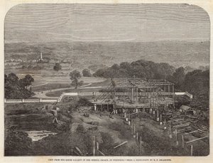 Utsikt fra det sørlige galleriet til Crystal Palace på Sydenham av English School