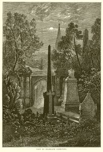 Utsikt på Highgate Cemetery av English School