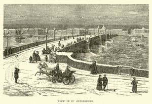Utsikt i St Petersburg av English School