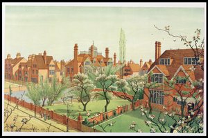 Utsikt over Bedford Park, 1882 av English School