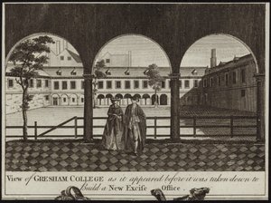 Utsikt over Gresham College av English School