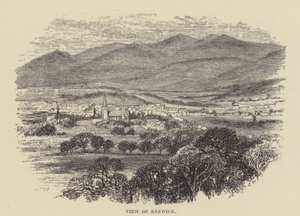 Utsikt over Keswick (gravering) av English School