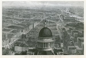 Utsikt over London fra St Pauls Cathedral, østover av English School