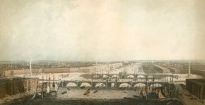 Utsikt over London, med forbedringene av havnen av English School