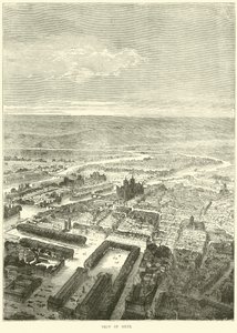 Utsikt over Metz, oktober 1870 av English School