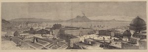 Utsikt over Napoli (gravering) av English School