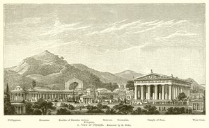 Utsikt over Olympia, restaurert av R Bohn av English School