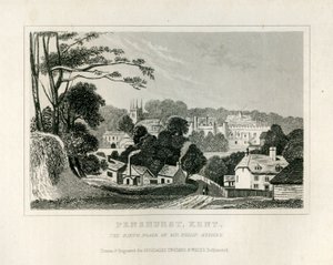 Ansicht von Penshurst, Kent, um 1840 von English School