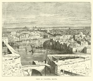 Utsikt over Valletta, Malta av English School