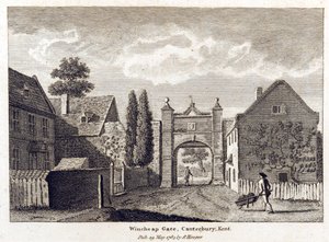 Utsikt over Wincheap Gate, 1784 av English School