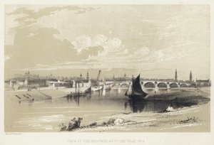 Utsikt over Broomielaw i år 1802 (gravering) av English School