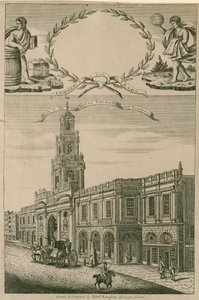 Utsikt over Royal Exchange, London av English School