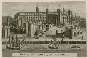 Utsikt over Tower of London av English School