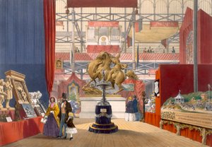 Utsikt over Zollyverein Musical Instruments-standen på den store utstillingen i 1851, fra Dickinsons Comprehensive Pictures av English School