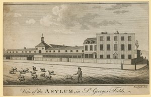 Utsikt over asylet i St Georges Fields