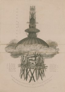 Utsikt over observatoriet reist over Cross of St Pauls av English School