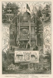 Utsikt i Vauxhall Gardens, London av English School