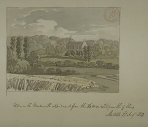 Villa i Wandsworth Road, Nine Elms (akvarell på papir) av English School