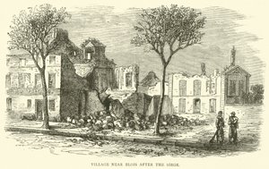 Landsby nær Blois etter beleiringen, desember 1870 av English School