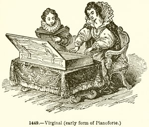 Virginal (tidlig form av Planoforte) av English School