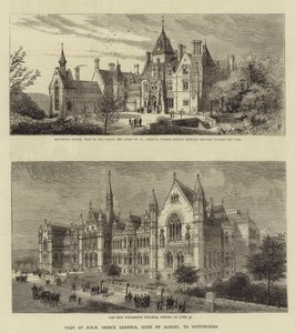 Besøk av HKH Prins Leopold, hertugen av Albany, til Nottingham (gravering) av English School