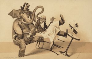 Servitør serverer en elefant av English School