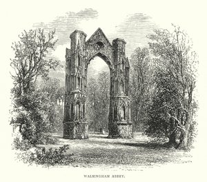 Walsingham Abbey (gravering) av English School