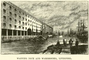 Wapping Dock and Warehouses, Liverpool av English School