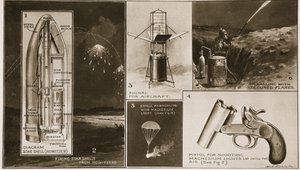 War Illuminations av forskjellige typer som har bevist sin verdi, fra The Illustrated War News av English School