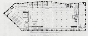 Warehouse, Chepstow Street, Manchester (gravering) av English School