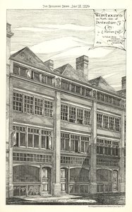 Varehus på nordsiden av Devonshire Street av English School