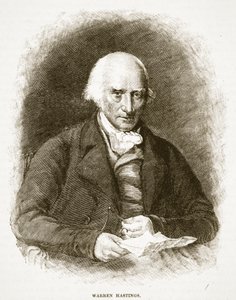 Warren Hastings, illustrasjon fra Cassells Illustrated History of England (sepia-foto) av English School