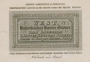 West, sykle, strømpebukse, glover og blondemann av English School