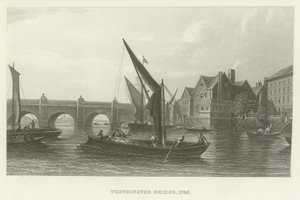 Westminster Bridge, 1745 av English School