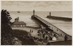 Whitby Eingang zum Hafen