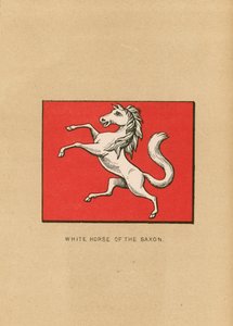 Weißes Pferd der Sachsen