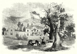 White Lodge, Richmond Park (gravering) av English School