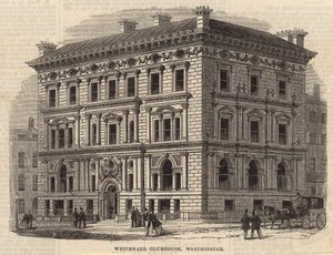 Whitehall klubbhus, Westminster, London av English School