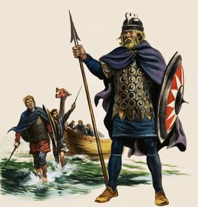 Hvem var den saksiske kongen som organiserte en flåte for å møte trusselen fra vikingangripere på britiske kyster av English School