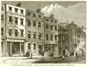 Wigmore Street i 1820 av English School
