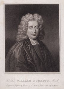 William Burkitt , engelsk prest og forfatter (gravering) av English School