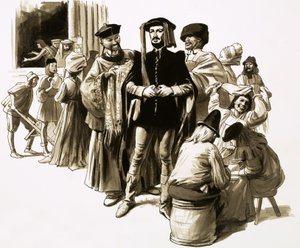 William Caxton var en vellykket kjøpmann før han vendte seg til trykkeri av English School